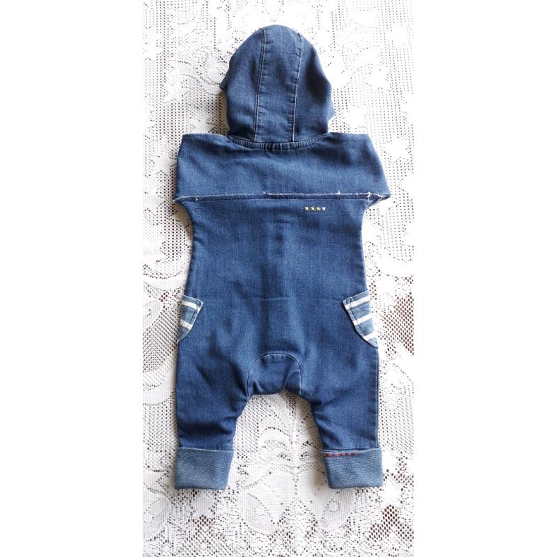 NEXT 0-3MTHS SOFT DENIM ROMPER