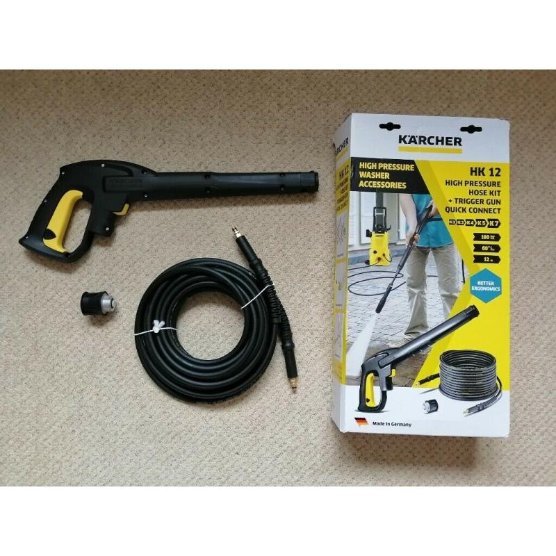 Karcher HK12 High Pressure Hose Kit & Trigger Gun Quick Connect.