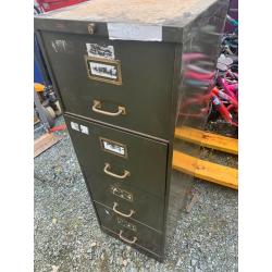 Vintage Roneo 4 drawer filing cabinet