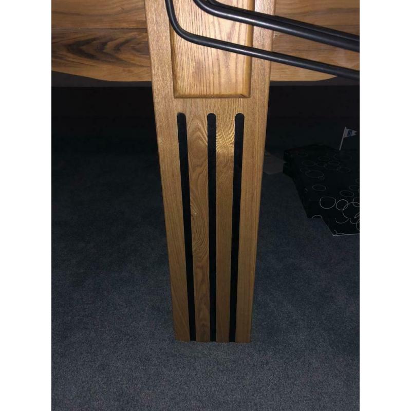 8ft by 4ft Ritz Art Deco oak snooker table