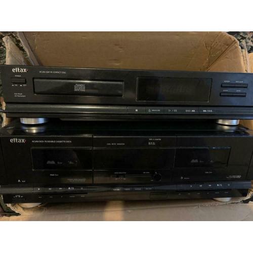 Eltax cd deck eltax double cassette