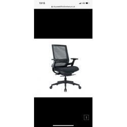 Black Mesh Office Chair, Adjustable Headrest
