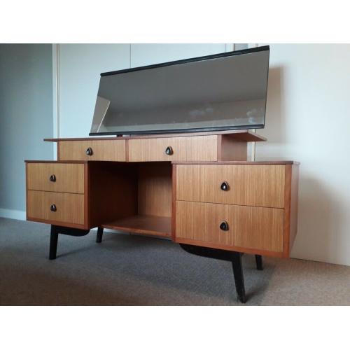 Mid century teak vintage dressing table retro atomic