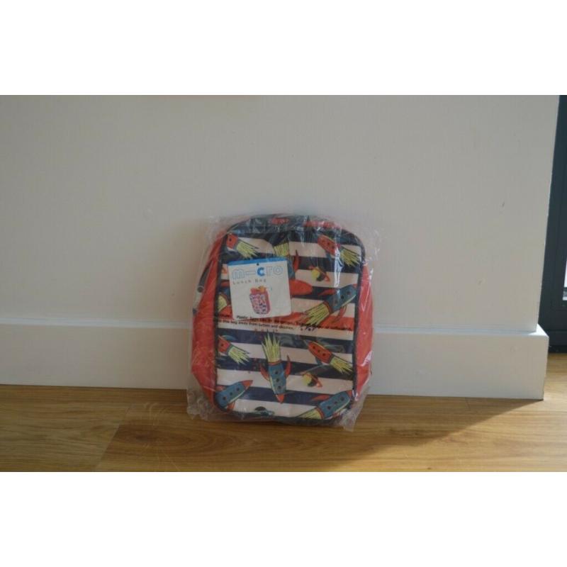 Micro Patterned Rocket Lunch Bag Picnic Rucksack Bag Cool Bag