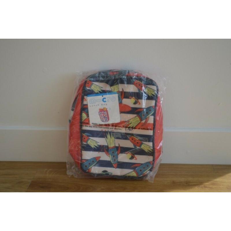 Micro Patterned Rocket Lunch Bag Picnic Rucksack Bag Cool Bag