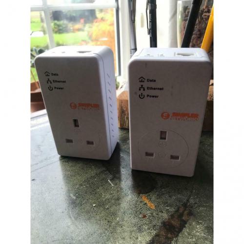 2x Simpler Network Power Line Adaptors