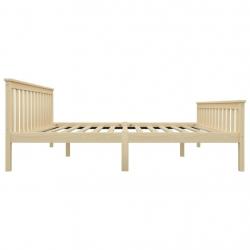Bed Frame Light Wood Solid Pinewood 180x200 cm-283225