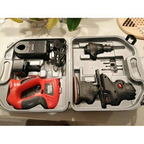 Cordless Multi-tool (Drill / Sander / Jigsaw) - Black & Decker 12v