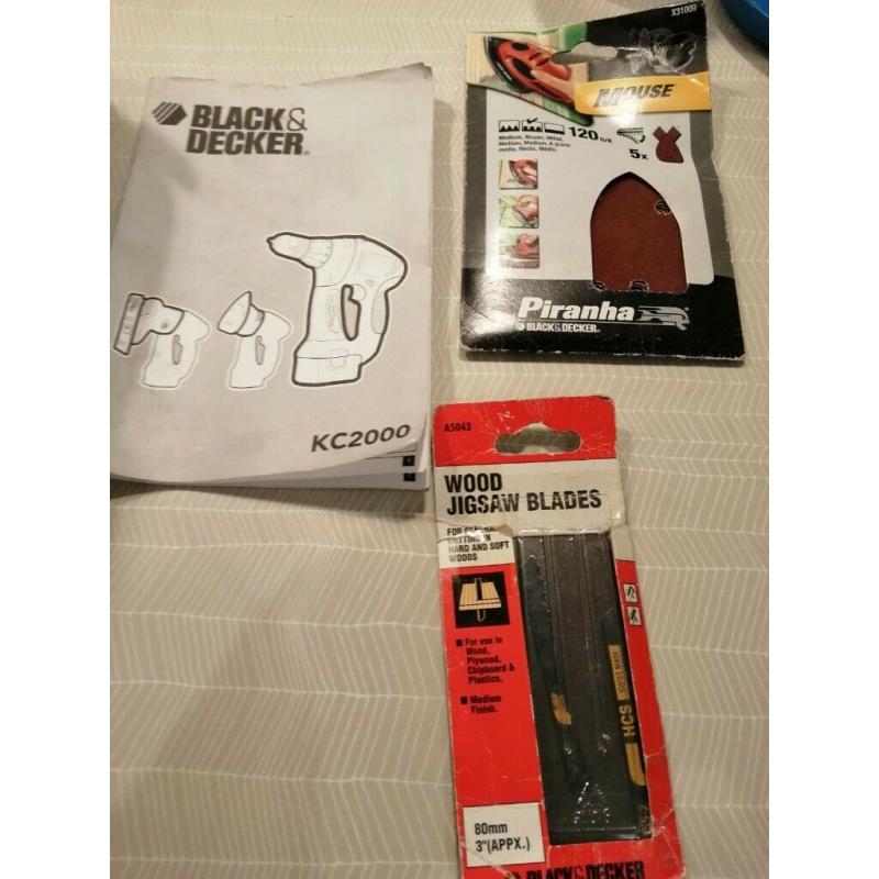 Cordless Multi-tool (Drill / Sander / Jigsaw) - Black & Decker 12v