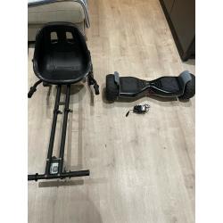 All terrain hoverboard with cart