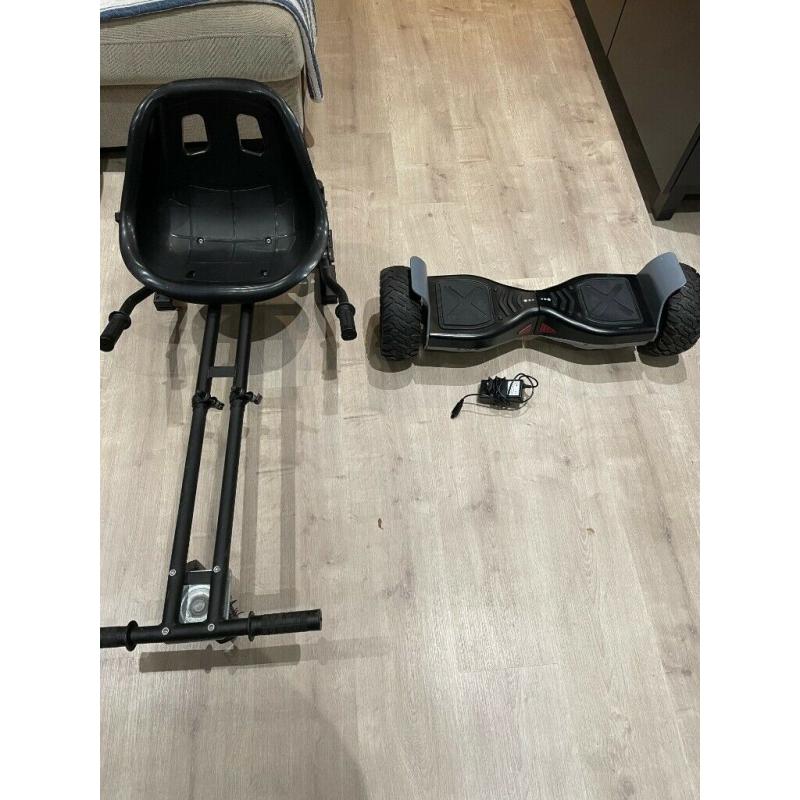 All terrain hoverboard with cart