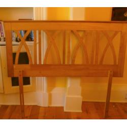 Dunelm wooden headboard honey oak - large double - 55inches wide -