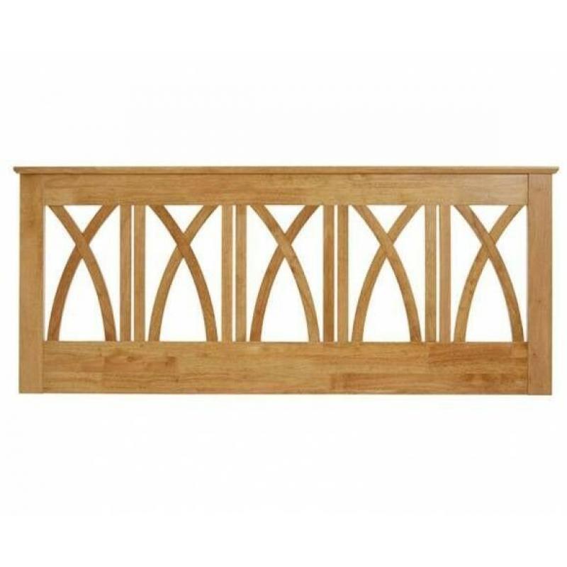 Dunelm wooden headboard honey oak - large double - 55inches wide -