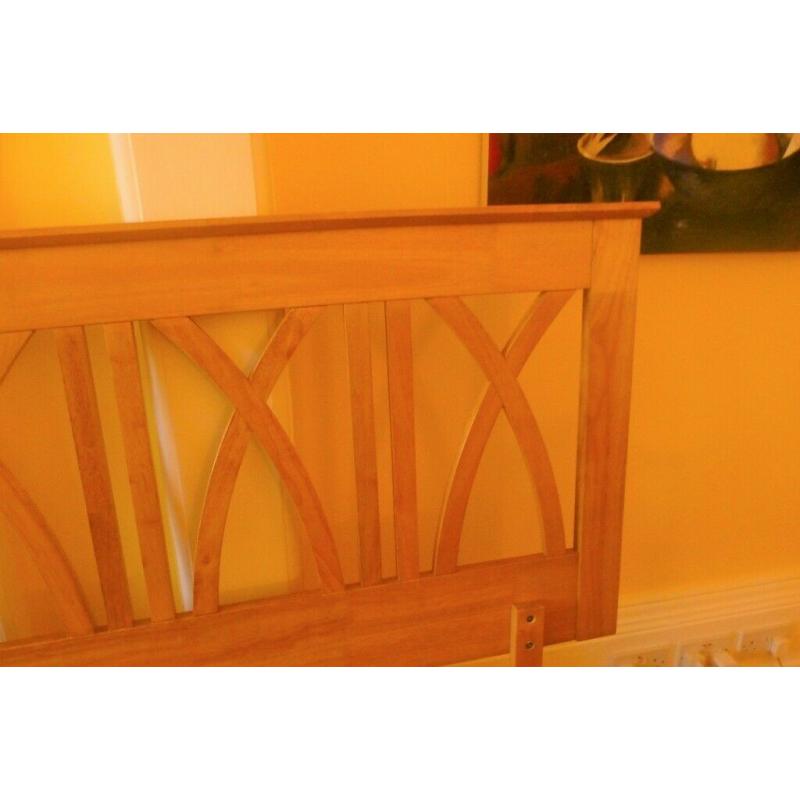 Dunelm wooden headboard honey oak - large double - 55inches wide -