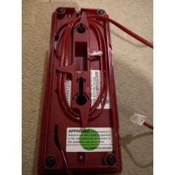 Plessey Retro Burgundy Trim Telephone