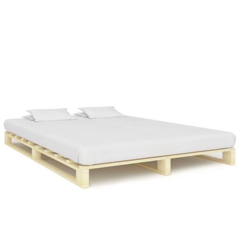 Pallet Bed Frame Solid Pine Wood 180x200 cm 6FT Super King-285239
