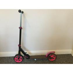 Tijuana Pink and Black fold-up scooter, in excellent condition