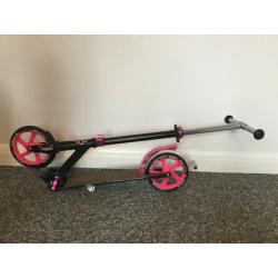 Tijuana Pink and Black fold-up scooter, in excellent condition