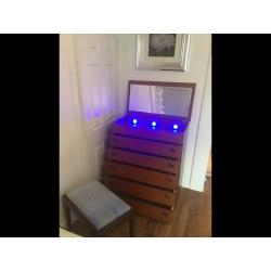 DRESSING CHEST OF DRAWERS ?-(optional stool)