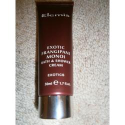 Elemis Exotic Frangipani Monoi Body Oil 35ml and Exotic Frangipani Monoi Bath & Shower Cream 50ml