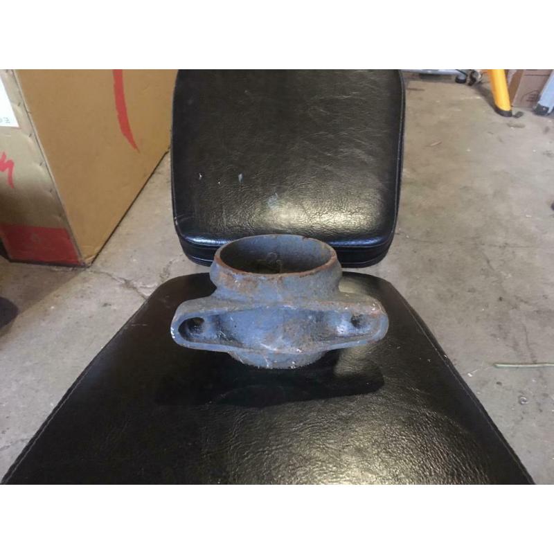 2 x primed cast iron downpipe collars