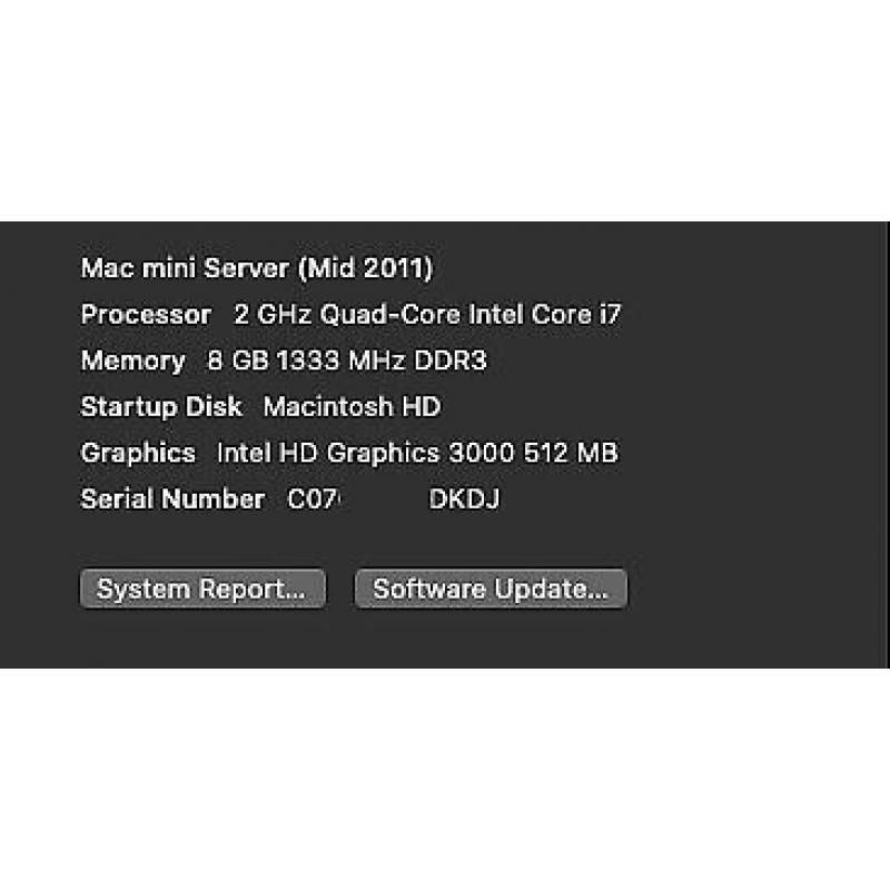 Mac mini (mid 2011) Inc Bluetooth Keyboard & Mouse