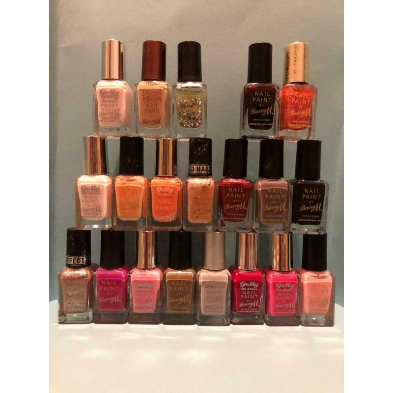 Job lot of Barry m nail polishes most are brand new a couple used once or twice