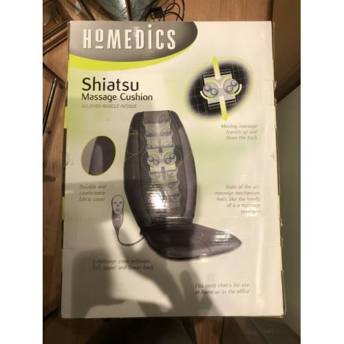 Shiatsu Massage Cushion by Homedics, Boxed, Unused, Delivers a full back massage