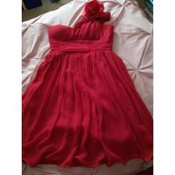 Red bridesmaid or party dress size 12