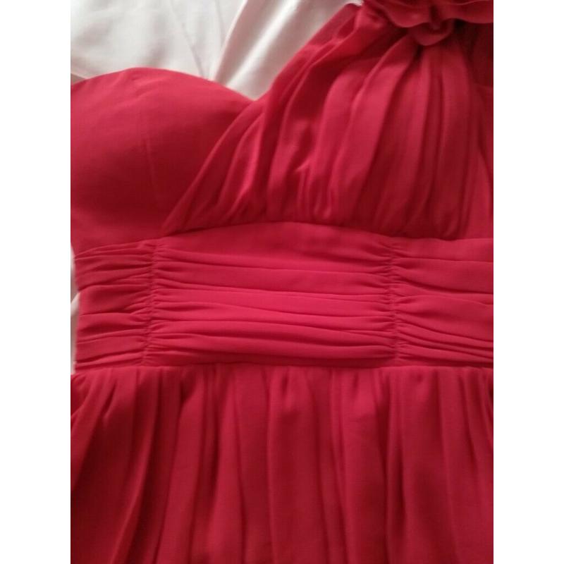 Red bridesmaid or party dress size 12