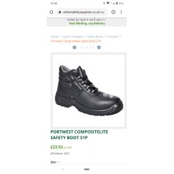 Size 7 steel toe cap boots