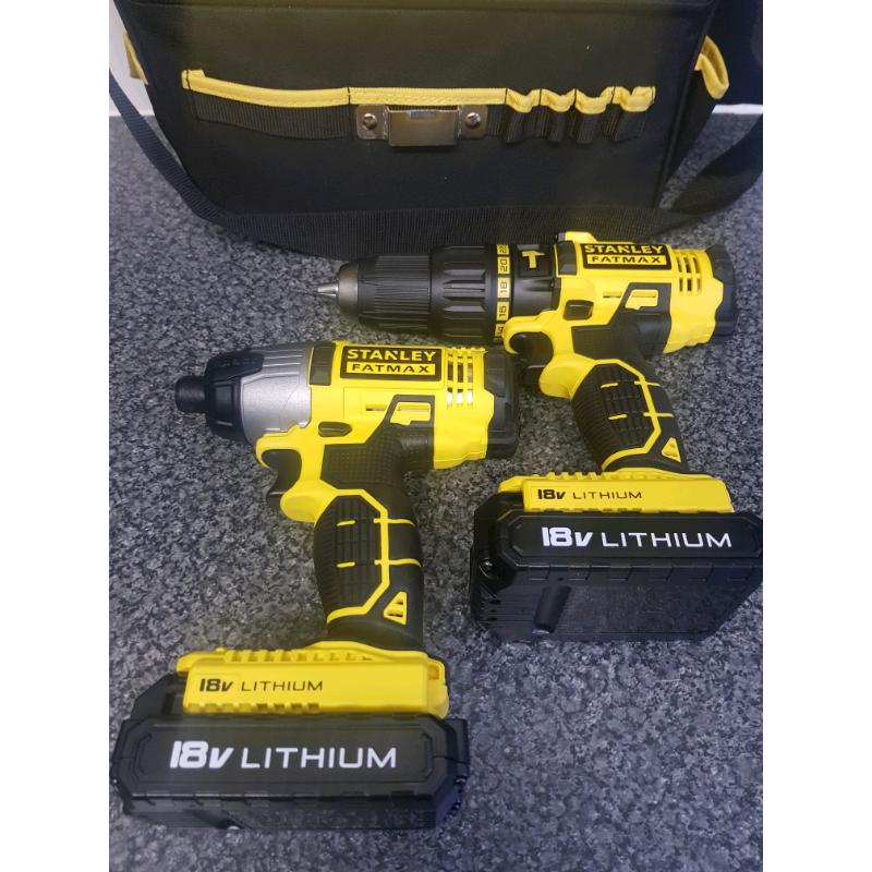 Stanley fatmax hammer drill and impact driver