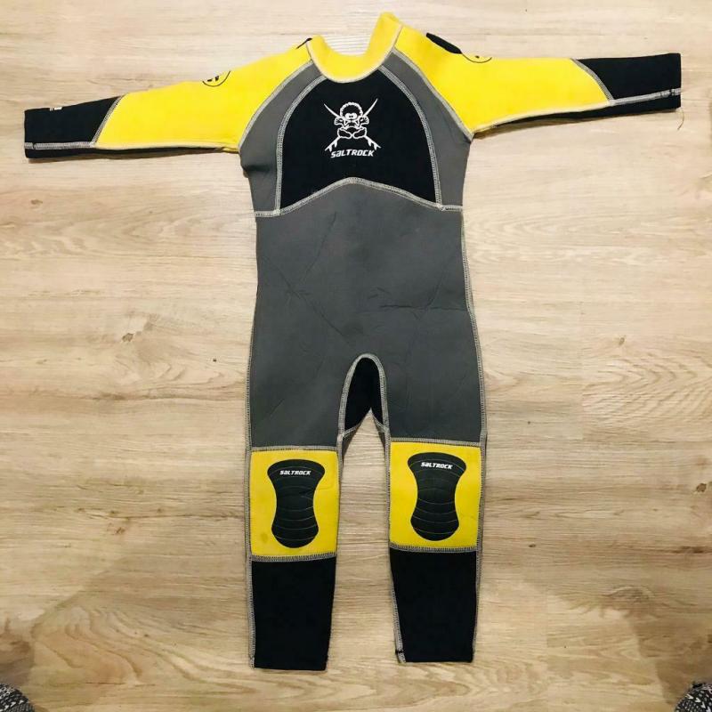 Children?s wetsuit, unisex designer saltrock wetsuit age 3 - 5