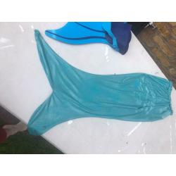 Mermaid fin and tail costume