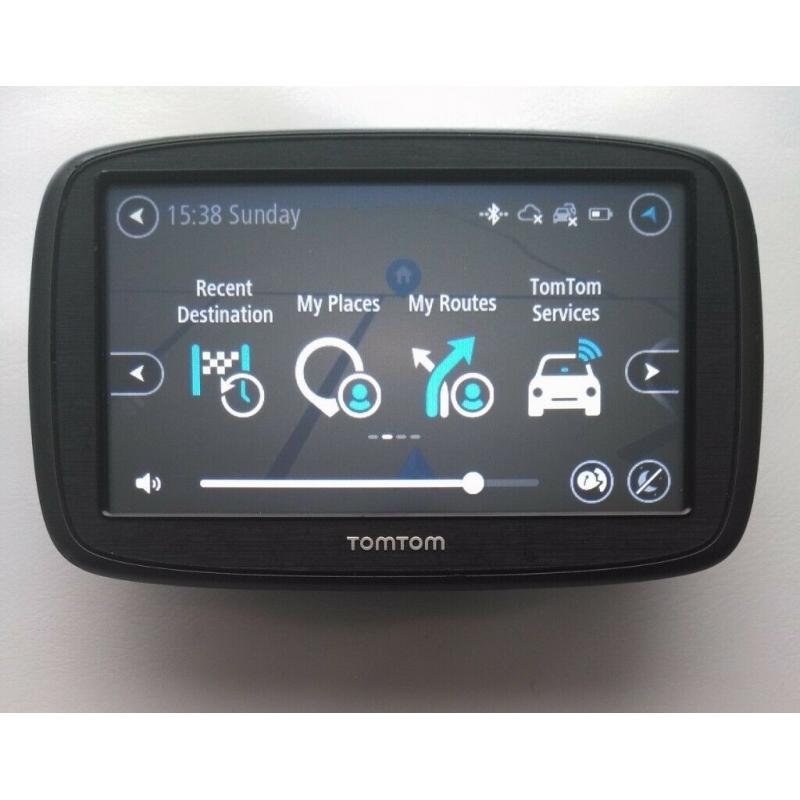 TomTom GO 50 GPS Sat Nav - UK + West Europe Lifetime Map, Traffic via Smartphone