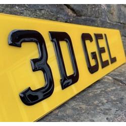 3D DOMED GEL, 4D RAISED NUMBER PLATE SET & CAR SHOW PLATES