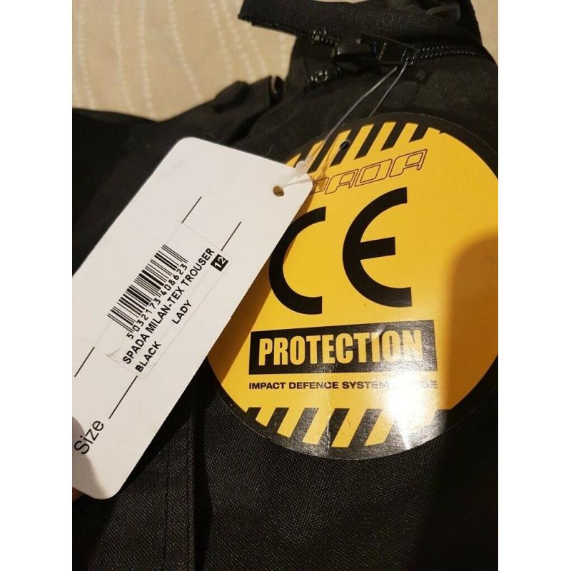 Spada Motorcycle Ladies Trousers Size M (UK 12)