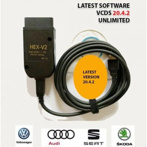 NEW VCDS 20.4 HEX CAN FULL DIAGNOSTIC TOOL VW AUDI SEAT FULL