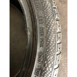 2 Tyres 255 40 ZR19 Continental SportContact 2 Between 5mm-6mm