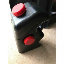 Caravan waste water container