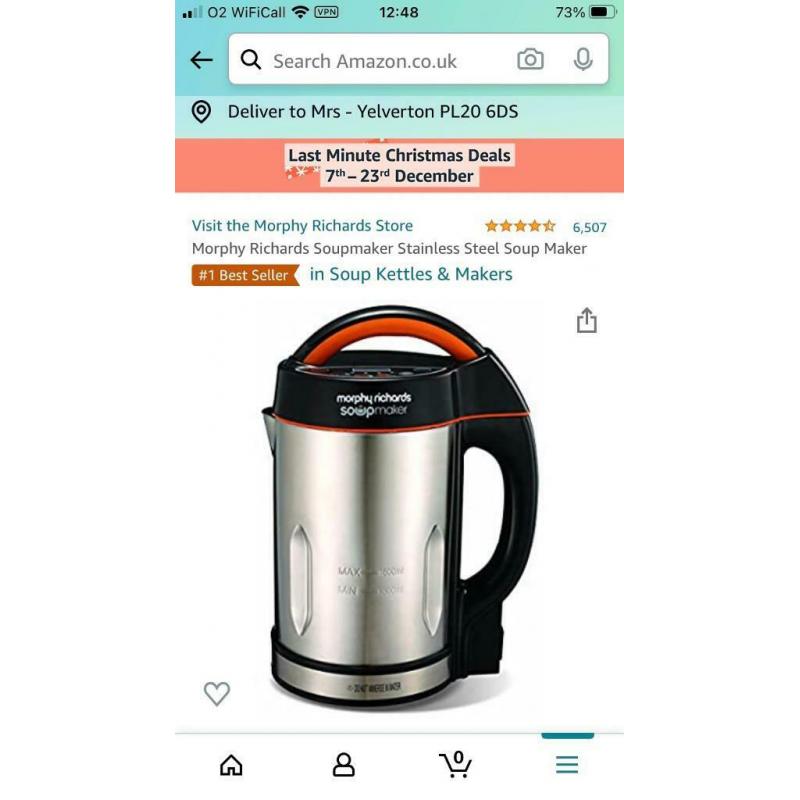 Morphy Richards Soup & Smoothie Maker