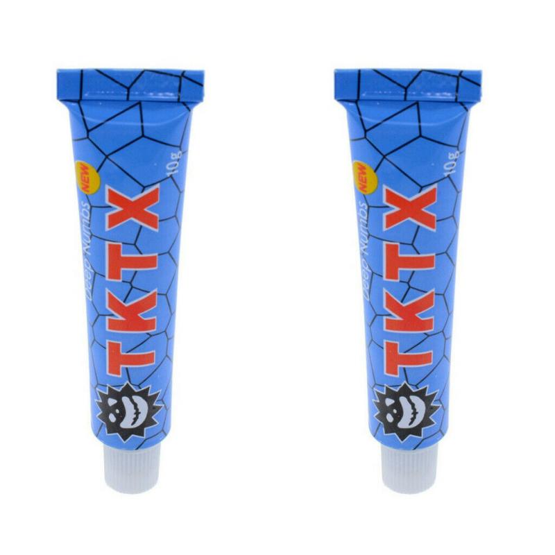 2 TKTX 39.9% BLUE Numbing Tattoo Body Anesthetic Fast Skin Numb Cream Semi Permanent