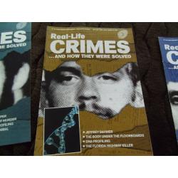 Collection 6 issues 'Real Life Crimes...How they were Solved' magazines 2002/03 (#Mag07)