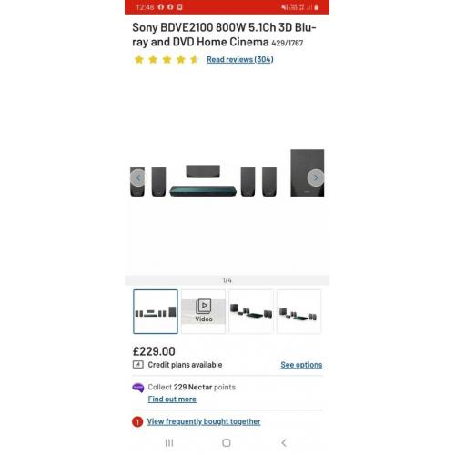 Home cinema system brand new not in box