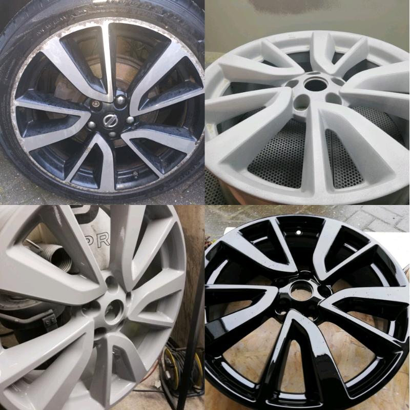 Alloy wheels Refurbishment Powder coating Audi BMW Skoda Ford