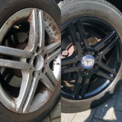 Alloy wheels Refurbishment Powder coating Audi BMW Skoda Ford