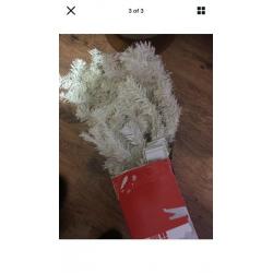 6ft WHITE CHRISTMAS TREE AND LOT OF DECORATIONS- SELL SEPARATELY OR TOGETHER