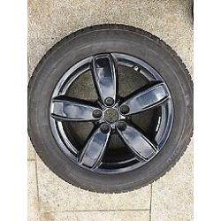 Black Alloy Wheels with Winter Tyres for Mini Countryman F60 2017- 225/55R17 97H