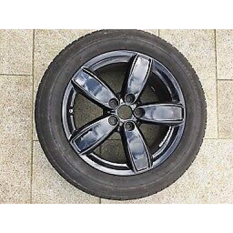 Black Alloy Wheels with Winter Tyres for Mini Countryman F60 2017- 225/55R17 97H