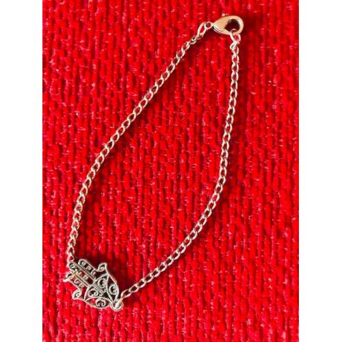 Hamsa Hand of Fatima bracelet; Owl Pendant; Swan ring holder